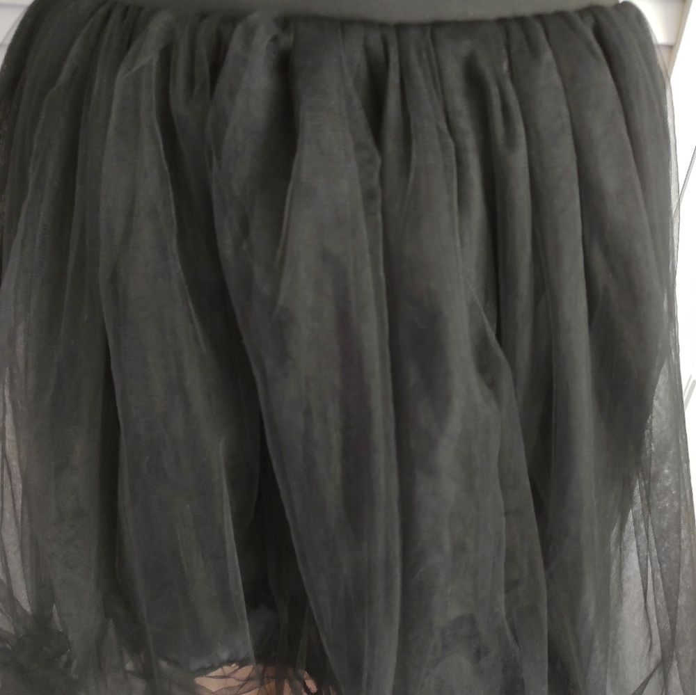 Halloween costume Idea Make It Goth,Tulle Tiered Layered maxi Mini skirt Black - Picture 10 of 11